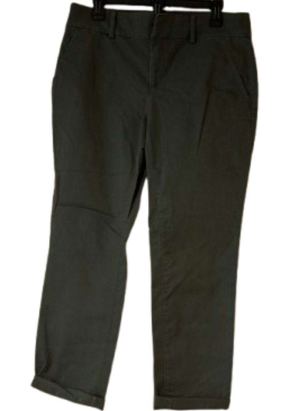 Loft Olive Green Cropped Pants Size 10